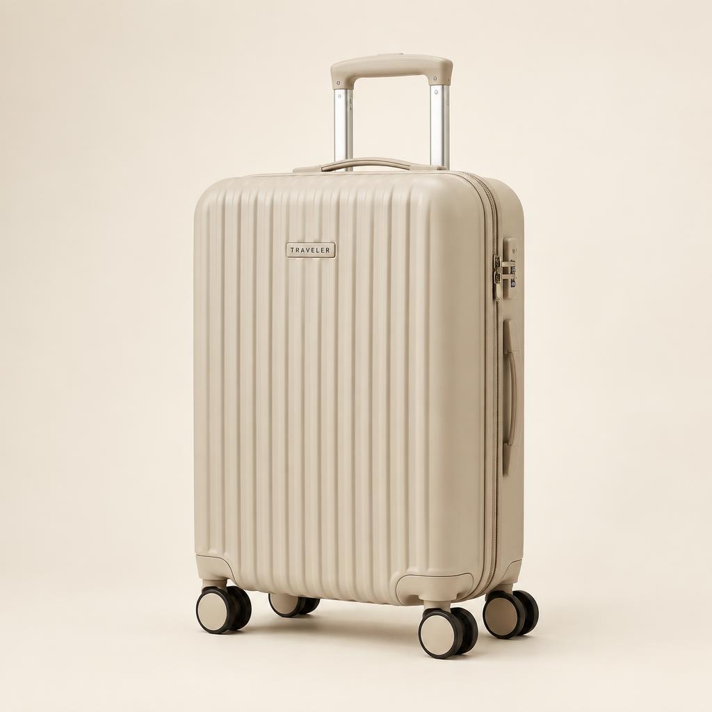 Dune Cabin 55 sand-beige hard-shell cabin suitcase